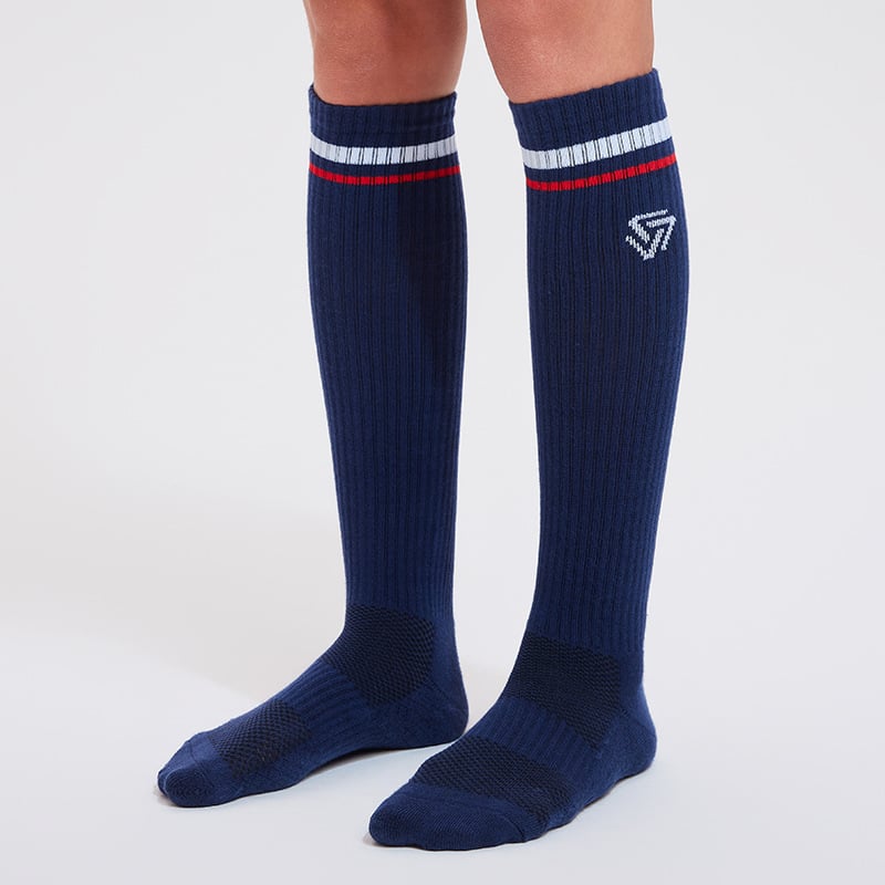 Șosete de compresie pentru alergare și ciclism, respirabile, elastice, cu susținere pentru gambă și gleznă, din fibră de poliester