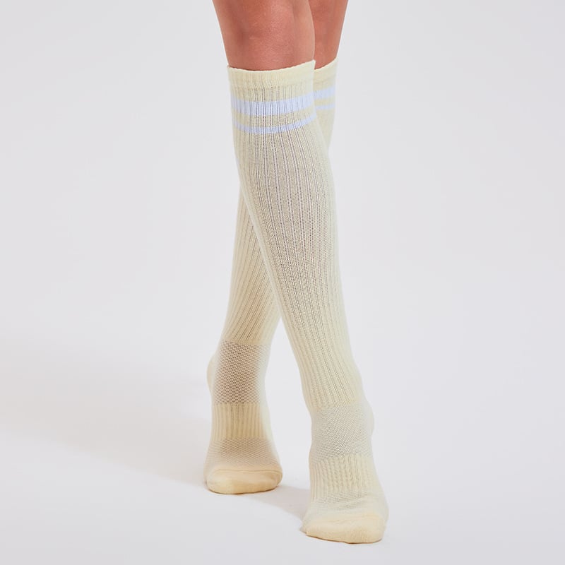 Șosete de compresie pentru alergare și ciclism, respirabile, elastice, cu susținere pentru gambă și gleznă, din fibră de poliester