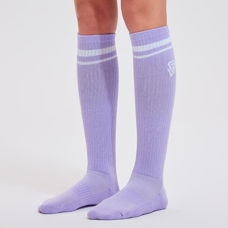 Șosete de compresie pentru alergare și ciclism, respirabile, elastice, cu susținere pentru gambă și gleznă, din fibră de poliester