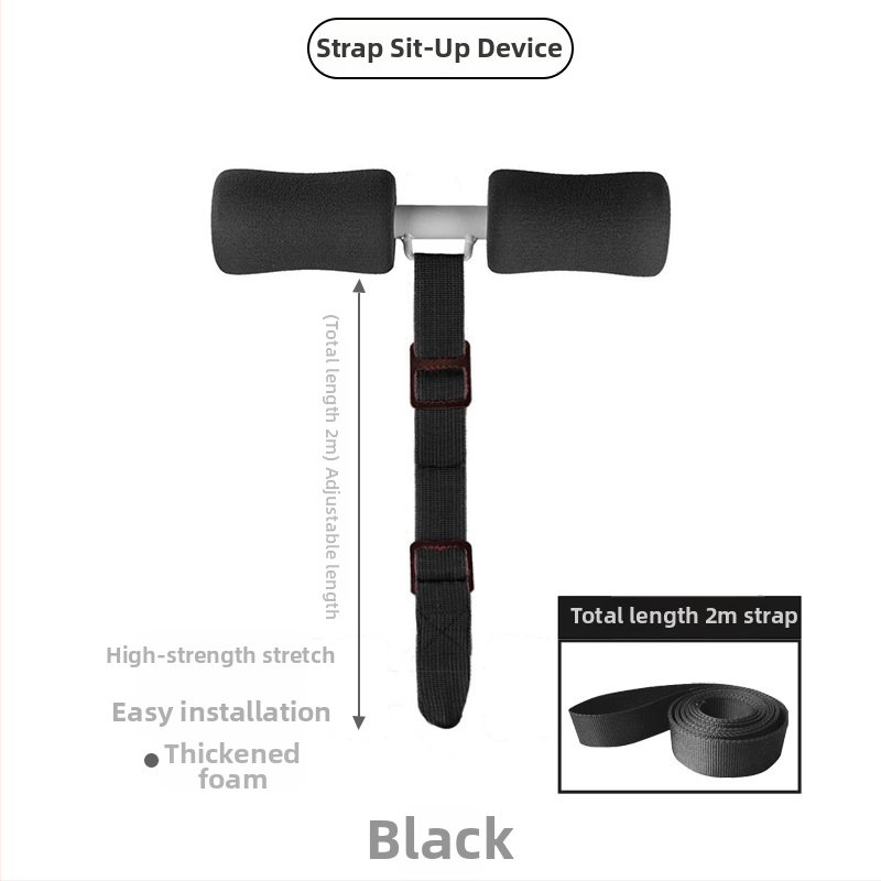 Kućni uređaj za sit‑up – pomoćnik za trbušne vježbe sa stabilizatorom i fiksnom podrškom za stopala