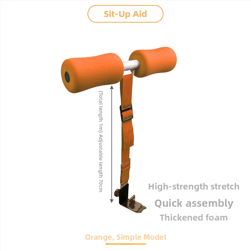 Kućni uređaj za sit‑up – pomoćnik za trbušne vježbe sa stabilizatorom i fiksnom podrškom za stopala
