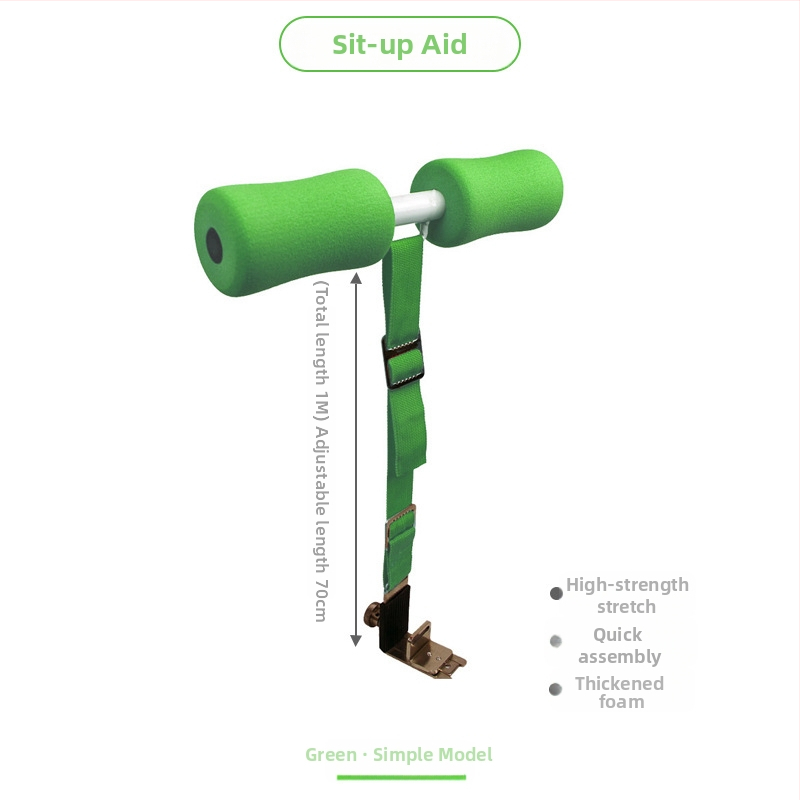 Kućni uređaj za sit‑up – pomoćnik za trbušne vježbe sa stabilizatorom i fiksnom podrškom za stopala