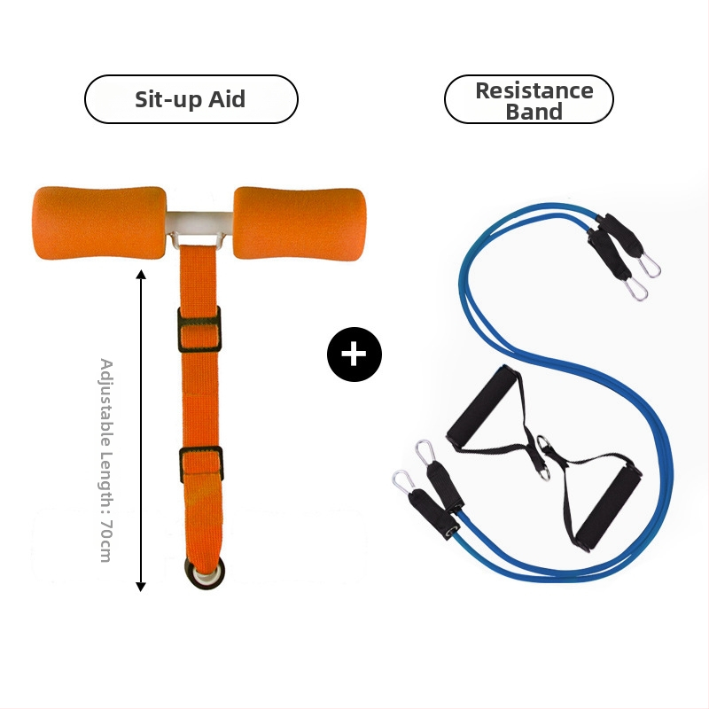 Kućni uređaj za sit‑up – pomoćnik za trbušne vježbe sa stabilizatorom i fiksnom podrškom za stopala
