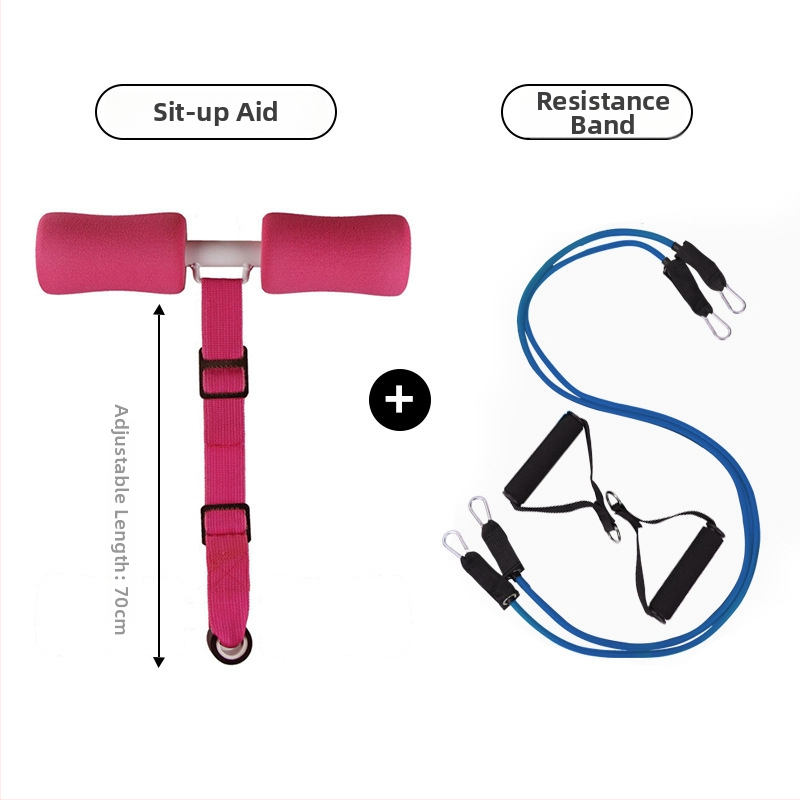 Kućni uređaj za sit‑up – pomoćnik za trbušne vježbe sa stabilizatorom i fiksnom podrškom za stopala