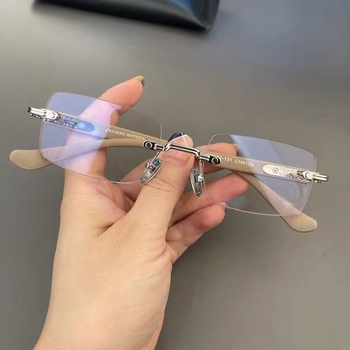 Naočale za čitanje bez okvira, plastične leće, univerzalno pristajanje,pogodne za kvadratni oblik lica, jesensko izdanje 2022