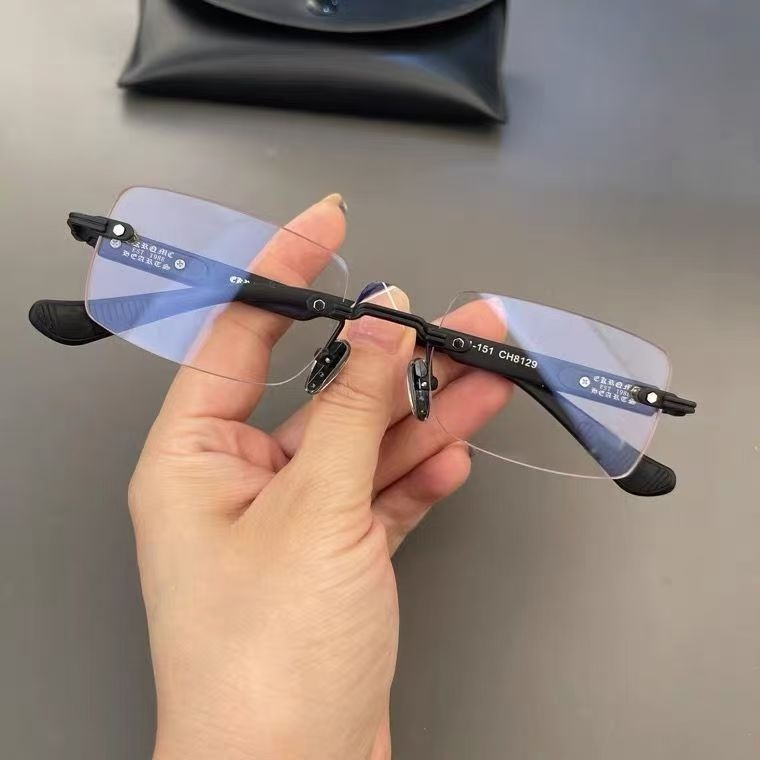 Naočale za čitanje bez okvira, plastične leće, univerzalno pristajanje,pogodne za kvadratni oblik lica, jesensko izdanje 2022