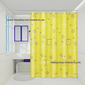 Polyesterový sprchový záves do kúpeľne, hrubší, vodotesný a plesňamodolný, s kresleným vzorom v etnickom štýle, prispôsobiteľný