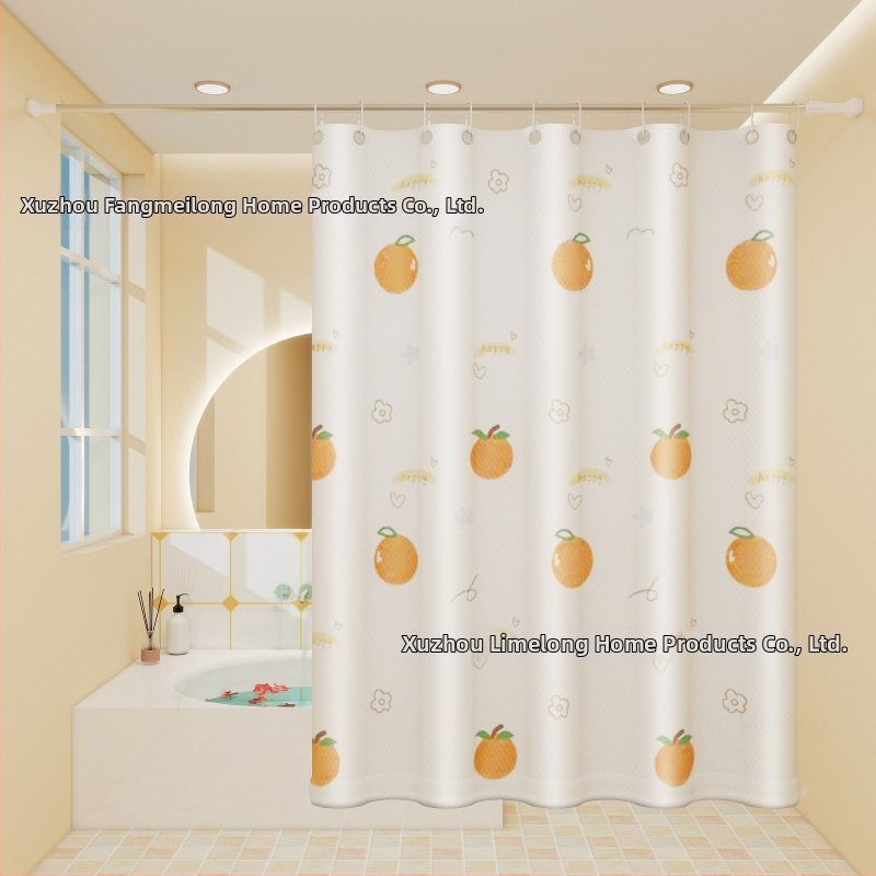 Polyesterový sprchový záves do kúpeľne, hrubší, vodotesný a plesňamodolný, s kresleným vzorom v etnickom štýle, prispôsobiteľný