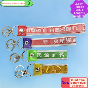 PVC set na ukladanie koncertných stúh – plastový ochranný kryt pre fanúšikovské doplnky a prívesok na kľúče, prispôsobiteľný