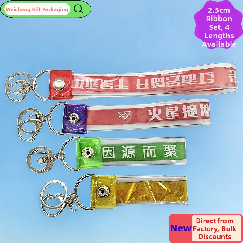 PVC set na ukladanie koncertných stúh – plastový ochranný kryt pre fanúšikovské doplnky a prívesok na kľúče, prispôsobiteľný