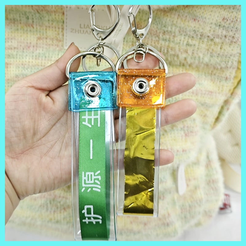 PVC koncertszalag tároló készlet – testreszabható műanyag védőburkolat fan ajándéktárgyakhoz és kulcstartóhoz