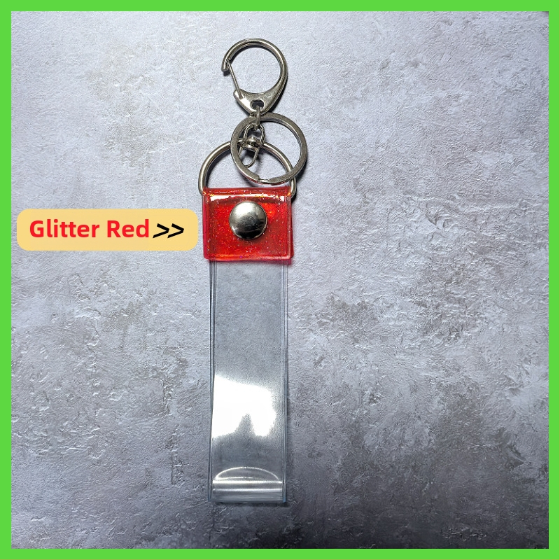 PVC set na ukladanie koncertných stúh – plastový ochranný kryt pre fanúšikovské doplnky a prívesok na kľúče, prispôsobiteľný