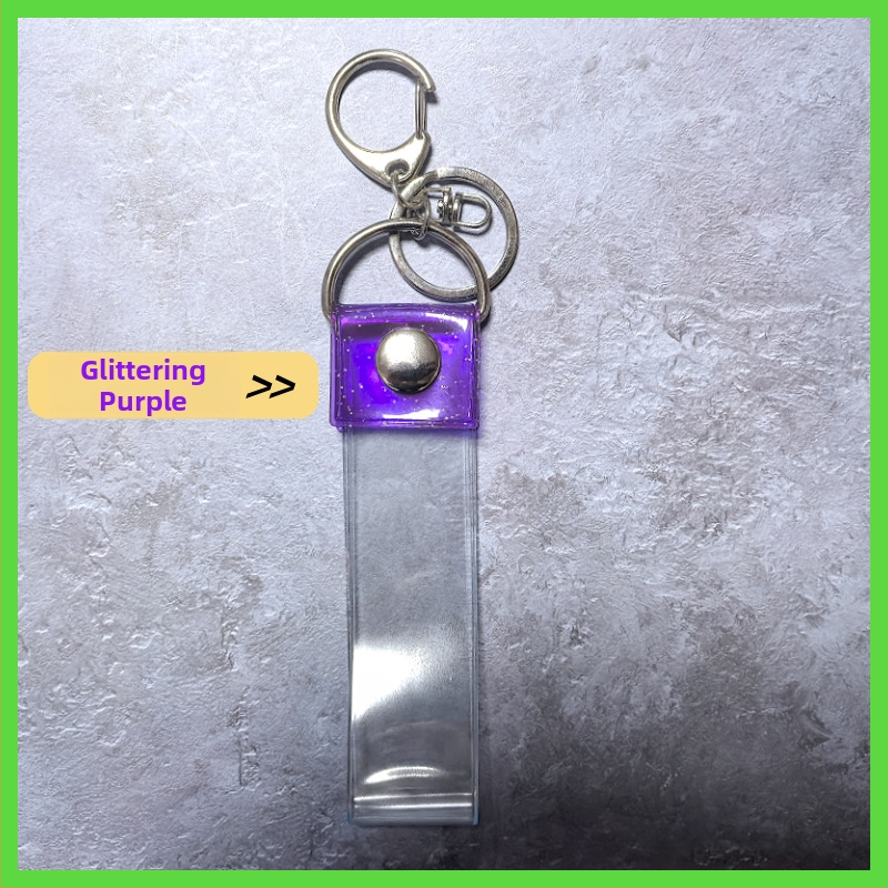 PVC set na ukladanie koncertných stúh – plastový ochranný kryt pre fanúšikovské doplnky a prívesok na kľúče, prispôsobiteľný