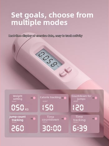 Skakački konopac s točnim brojčanjem za mršavljenje, PU, 3 m, SEJIAN