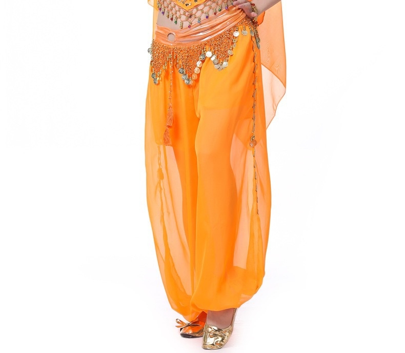 Pantalone za belly dance sa vezom, šifon tkanina, najlon mješavina 50–70% i 30–50%, lansiranje ljeto 2025, elegantan stil, street-style