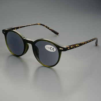 Naočale za čitanje s kružnim okvirom, puni okvir, UV otporne leće, zaštita od plavog svjetla, lagani PC okvir za starije osobe