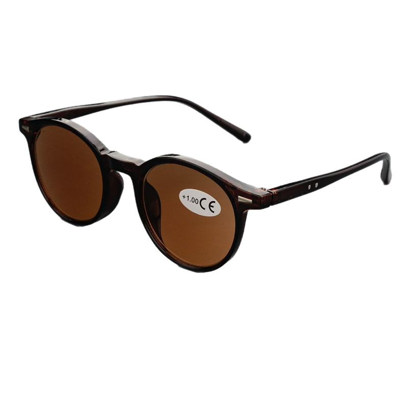 Naočale za čitanje s kružnim okvirom, puni okvir, UV otporne leće, zaštita od plavog svjetla, lagani PC okvir za starije osobe