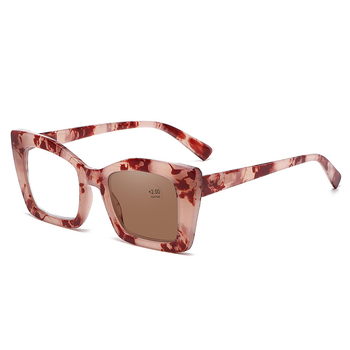 Naočale za čitanje s fotokromnim lećama, protiv plavog svjetla, UV zaštita, puni okvir, kvadratni dizajn