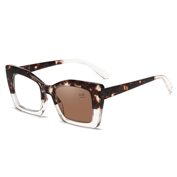 Naočale za čitanje s fotokromnim lećama, protiv plavog svjetla, UV zaštita, puni okvir, kvadratni dizajn
