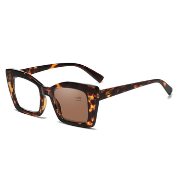 Naočale za čitanje s fotokromnim lećama, protiv plavog svjetla, UV zaštita, puni okvir, kvadratni dizajn