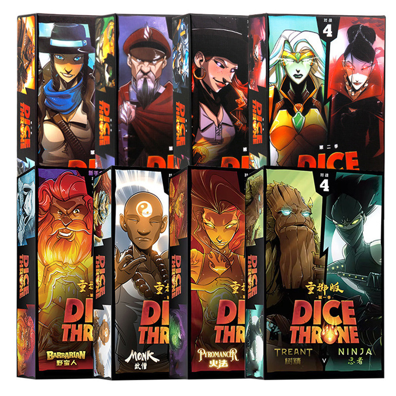 Dice Throne Κάρτες για επιτραπέζιο παιχνίδι (Εποχές 1–2) – Υλικό: Χαρτί; Κατηγορία: Κάρτες για επιτραπέζιο παιχνίδι; 3C: Παιχνίδια για ηλικίες 14+; Στόχος ηλικιακής ομάδας: Νέοι 15–35 ετών
