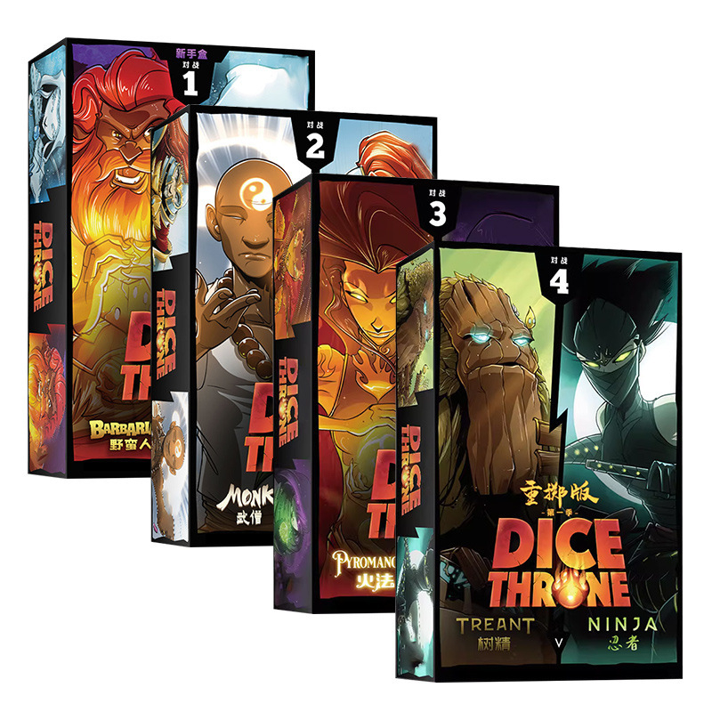 Dice Throne Κάρτες για επιτραπέζιο παιχνίδι (Εποχές 1–2) – Υλικό: Χαρτί; Κατηγορία: Κάρτες για επιτραπέζιο παιχνίδι; 3C: Παιχνίδια για ηλικίες 14+; Στόχος ηλικιακής ομάδας: Νέοι 15–35 ετών