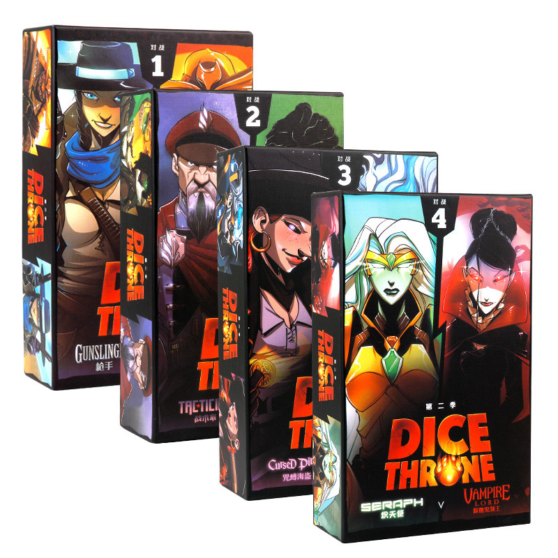 Dice Throne Κάρτες για επιτραπέζιο παιχνίδι (Εποχές 1–2) – Υλικό: Χαρτί; Κατηγορία: Κάρτες για επιτραπέζιο παιχνίδι; 3C: Παιχνίδια για ηλικίες 14+; Στόχος ηλικιακής ομάδας: Νέοι 15–35 ετών