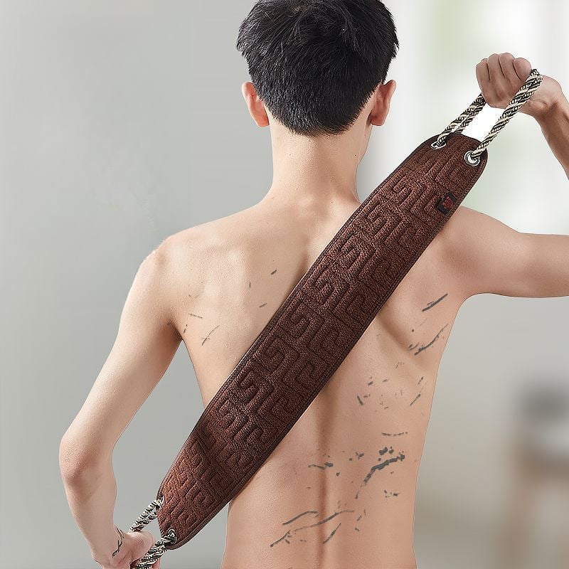 Prosop de baie pentru bărbați cu mănușă de frecare a spatelui, exfoliant, din viscoză, utilizare generală