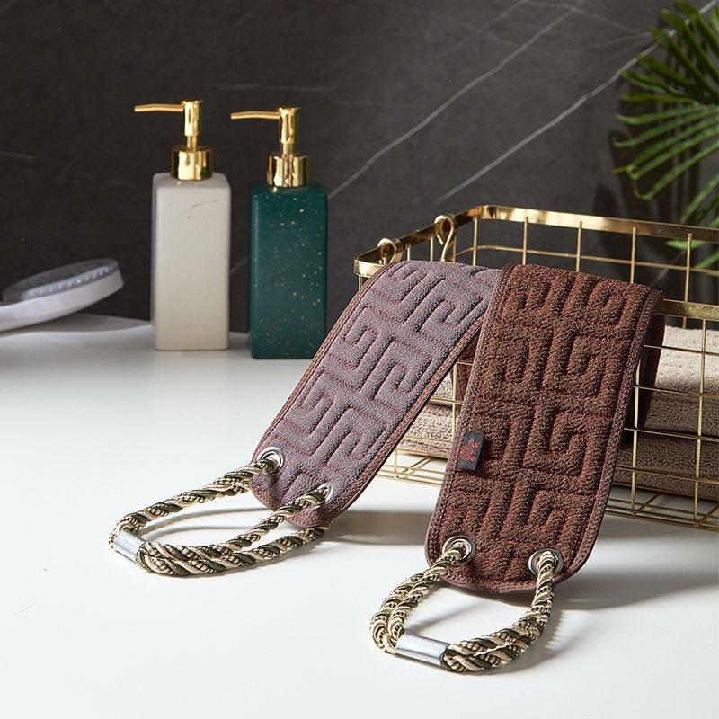 Prosop de baie pentru bărbați cu mănușă de frecare a spatelui, exfoliant, din viscoză, utilizare generală