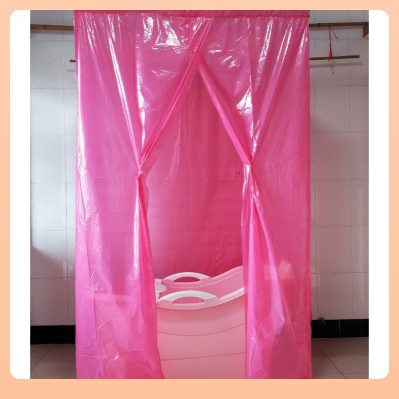 Cort de baie pentru adulți, izolat pentru iarnă, din plastic dreptunghiular