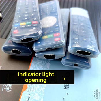 Ochranný kryt na diaľkový ovládač set-top boxu, priehľadný silikón, vodeodolný, prachotesný, proti pádu