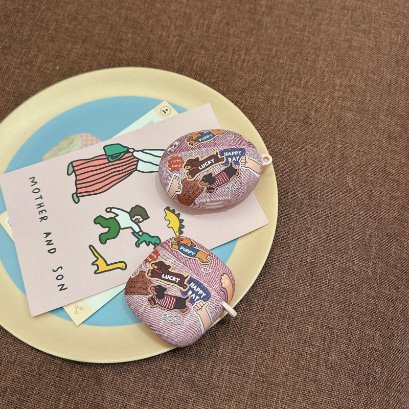 Zaštitna TPU futrola za Huawei FreeBuds 5i/6i i FreeBuds Pro 4 – mat završni sloj, ručna izrada, stil crtani, prilagodljivo