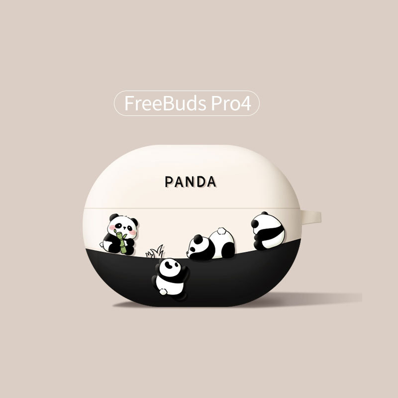 Zaštitna TPU futrola za Huawei FreeBuds 5i/6i i FreeBuds Pro 4 – mat završni sloj, ručna izrada, stil crtani, prilagodljivo