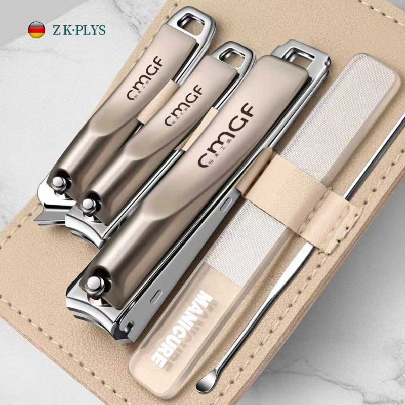 Σετ κοπτών νυχιών, Ανοξείδωτο ατσάλι, Κεκλιμένο στόμιο, Οικιακή χρήση, Φορητό