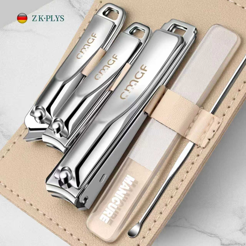 Σετ κοπτών νυχιών, Ανοξείδωτο ατσάλι, Κεκλιμένο στόμιο, Οικιακή χρήση, Φορητό