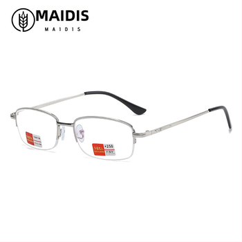 Sklopive naočale za čitanje s zaštitom od plavog svjetla, držač za telefon, okrugli metalni okvir, leće od smole