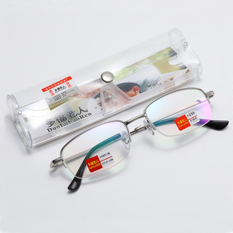 Sklopive naočale za čitanje s zaštitom od plavog svjetla, držač za telefon, okrugli metalni okvir, leće od smole