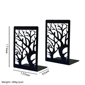 Kovový stojan na knihy a kancelársky set, model xj-3652, značka Hundred Chop; hmotnosť páru 708 g; vnútorné balenie 260x150x150 mm