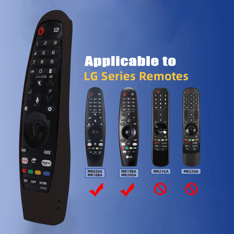 LG-MR távirányító védőburkolat – puha szilikon, ütésálló, világító, kompatibil LG-MR