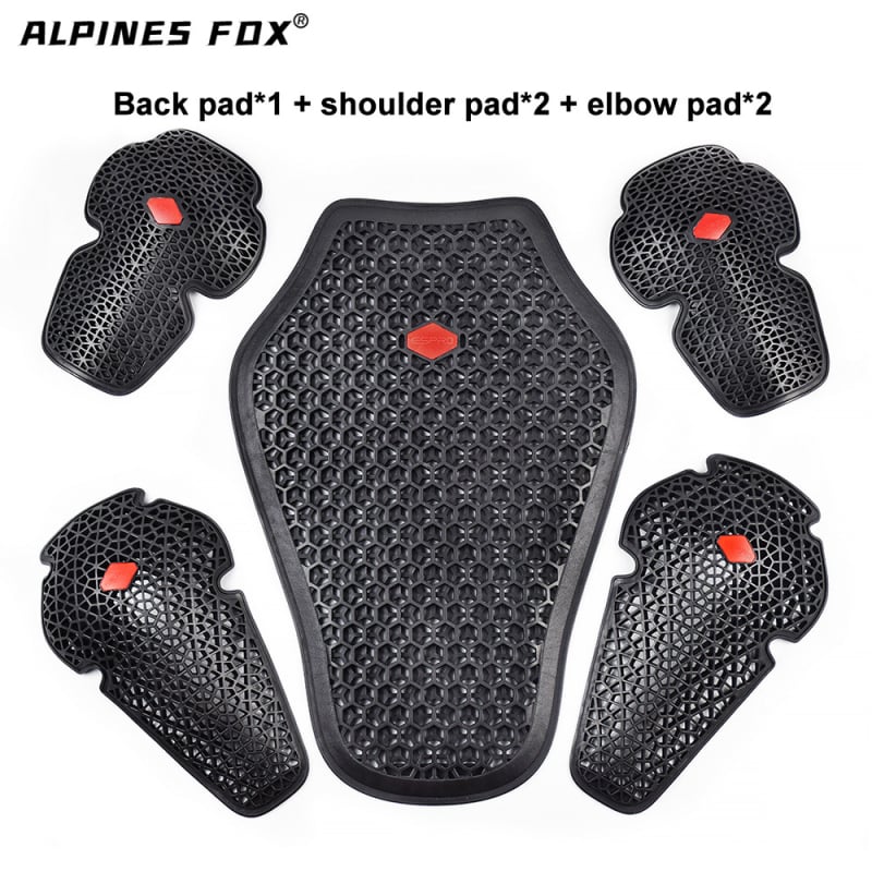 Echipament de protecție încorporat, certificat CE, pentru motocicletă, cu plăci la umeri, coate, spate, piept, genunchi și șolduri