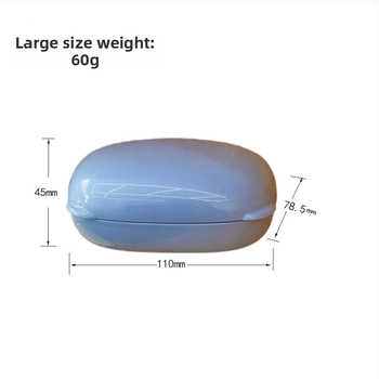 Cestovná krabička na mydlo, prenosná, vodotesná s viečkom, PP materiál, s tlačeným logom, balenie 100 ks