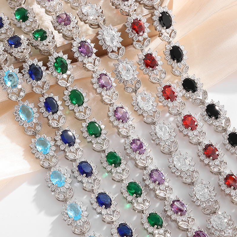 Női cirkón beépítésű karkötő környezetbarát ötvözetből, elektroplakált bevonattal, 30 g, könnyed luxus stílus, 2025 őszén debütál