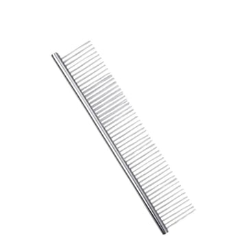 Гребен за разплитане и поддръжка на дългокосмести котки и кучета, стоманен, финозъбен