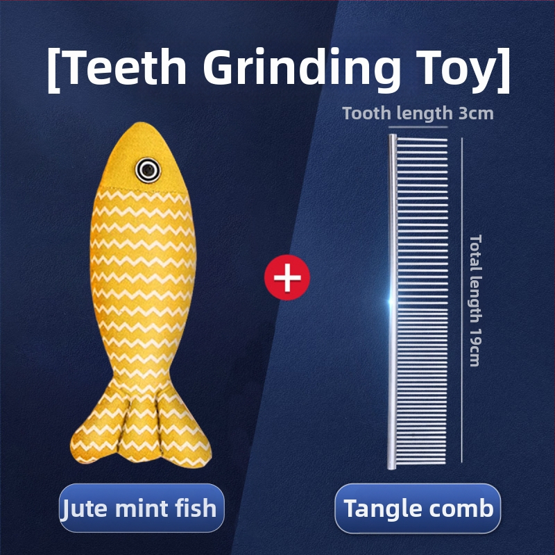 Féska na starostlivosť o domáce zvieratá pre dlhovlasé mačky a psy, oceľová, jemné zuby