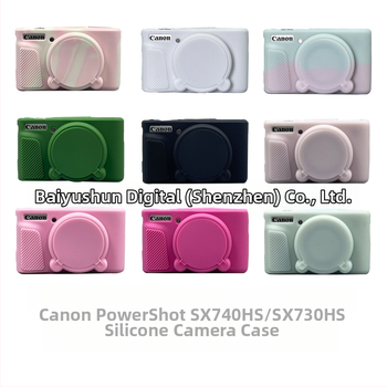 Silikónové ochranné puzdro na fotoaparát Canon SX730/SX740HS, mäkké clutch puzdro, unisex, jeseň 2023