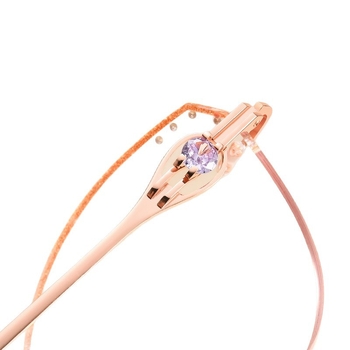 Ženske dioptrijske naočale bez okvira s metalnim okvirom, kvadratičnog oblika, akrilne leće, proljeće 2025