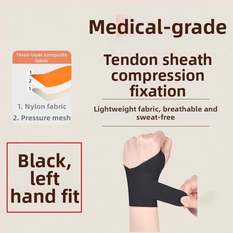 Orteza medicală pentru încheietura mâinii, pentru recuperare după entorse, material burete, potrivită pentru ping-pong și baschet