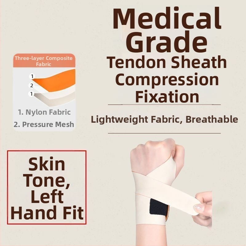 Orteza medicală pentru încheietura mâinii, pentru recuperare după entorse, material burete, potrivită pentru ping-pong și baschet