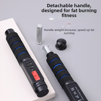 Elektronické počítacie bezdrôtové švihadlo, PVC + oceľové lanko, 2.8, Benefit