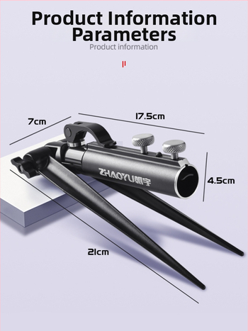 Chaoyu držiak na rybárske prúty s pôdnym konektorom, viacsmery otáčanie, skladací, kovová konštrukcia, kód produktu Dd64495